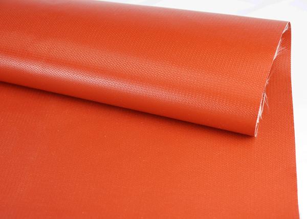 Quality Fire Proof Silicone Coated Fiberglass Fabric Width 860mm Thickness 1.25-1.3mm for sale