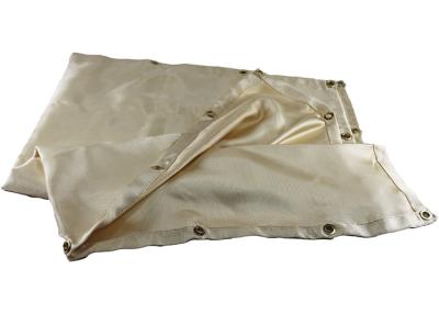 China Grey Fire Welding Blanket , Heat Treated Fibreglass Welding Blanket for sale