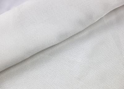 China 50m High Silica Fiberglass Cloth , White Heat Insulation High Temp Silica Cloth for sale