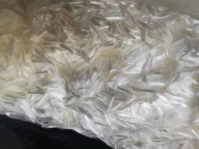 China Fibra de vidrio de alta silicona cortada en hebras blancas con resistencia a altas temperaturas 1000C en venta
