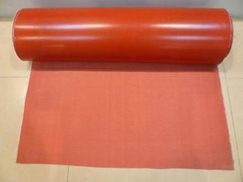 China Fire Proof Silicone Coated Fiberglass Fabric Width 860mm Thickness 1.25-1.3mm for sale