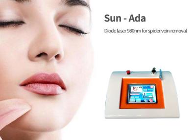 China 30W Salon Vascular Removal Machine , 980nm Diode Laser Spider Vein Machine for sale