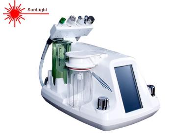 China Máquina ultrasónica del cuidado de piel del color blanco, máquina de la cáscara del jet del oxígeno del agua en venta