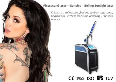 China Máquina del retiro del tatuaje del laser del picosegundo del punto de la edad que trabaja de largo el diámetro de 1m m - de 10m m en venta