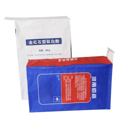 China Custom 20kg Tile Adhesive Valve Paper Bags 3 Ply Multiwall for sale