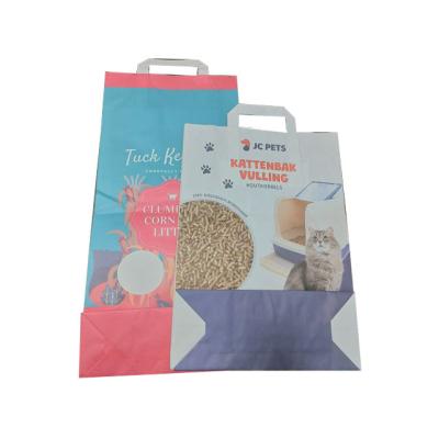中国 Customized Kraft Paper Bags For Cat Little Animal Food 販売のため