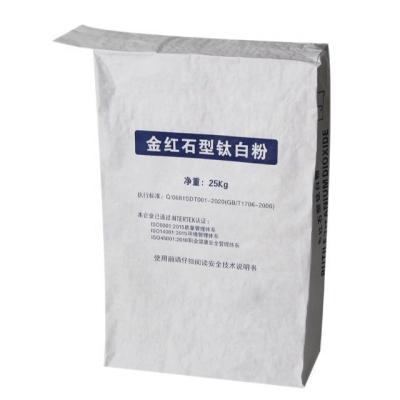 China CMYK Color Kraft Paper Cement Bag 25kg Paper Bag Multipurpose for sale