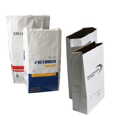 China Customized Paper Valve Bags In Industry Agriculture Chemical Food for sale