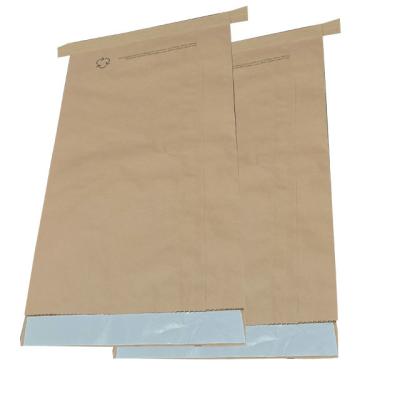 China 25kg 20kg Multiwall Paper Sewn Open Mouth Bags Food Grade Brown For Coconut for sale