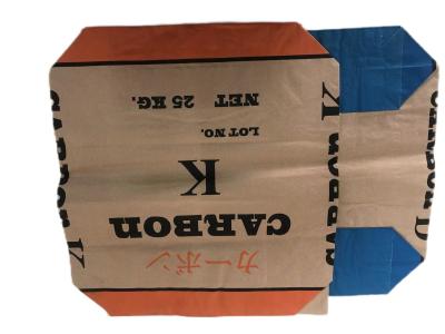 China Impresión de papel Kraft de calidad alimentaria impermeable a la humedad Impresión de bolsas de papel de paredes múltiples con válvula pegada en venta