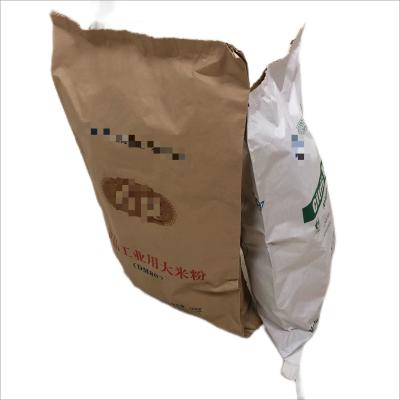 China Customized 25 Kg Multi Wall Paper Bags Sewing Sacks for sale