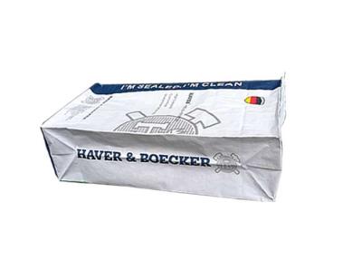 Chine Sacs en papier de fond plat de sacs en papier de Multiwall Papier d'emballage de 3 couches avec le revêtement de PE à l'intérieur à vendre