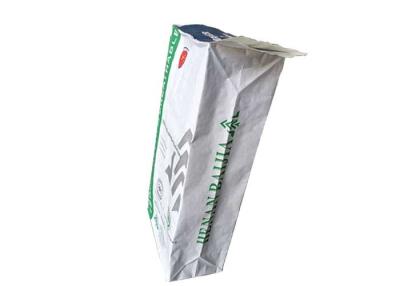 China Bolsas de papel de múltiples capas de Kraft de la categoría alimenticia de las bolsas de papel de la buena de la estabilidad parte inferior blanca del cuadrado en venta