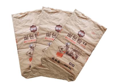 Chine Le papier ouvert de Multiwall de sacs en papier de Multiwall de bouche cousu par emballage d'hygiène renvoie inodore à vendre