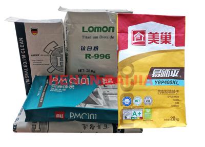China Square Bottom  Industrial Paper Bags Good Stability 25kg 30kg 50kg Strong Load Bearing for sale