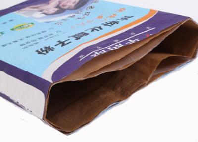 China Spout Mouth Valve Paper Bags Flat Bottom Chemical Dairy Product Agricultural Uses for sale
