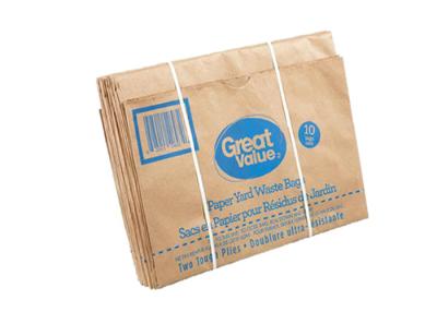 Chine Refusez la pelouse de sacs en papier de Multiwall Papier d'emballage de déchets et les sacs de empaquetage de feuilles à vendre