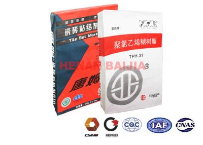 China A válvula colada durável ensaca o almofariz 60g-130g/M2 seco que empacota os sacos de papel de Multiwall à venda
