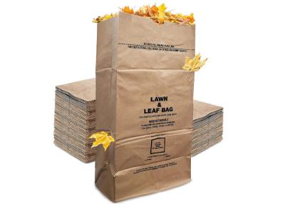 China Eco Friendly 20 micron Paper Kitchen Trash Bag Waste Collection Kraft Paper Bag for sale