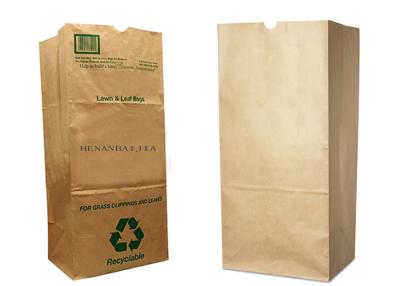 China 120g Multiwall Kraft Paper Bags Garbage Biodegradable Kitchen Trash Bags for sale