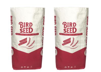 Chine Sacs en papier de Multiwall Papier d'emballage de catégorie comestible pour l'emballage 5Kg 10kg 20kg de farine à vendre