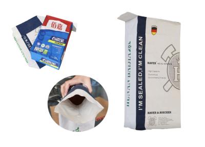 China 1-4 vouw Aangepaste Logo Pasted Valve Multiwall Paper-Zakken voor Verpakkingspoeder Te koop