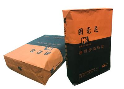 China Tile Glue Industrial Multiwall Paper Bags 15kg 20kg 25kg 1-4ply for sale