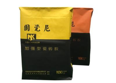 China 4ply Multiwall Kraft Paper Bags For Water Resistant Putty Powder for sale