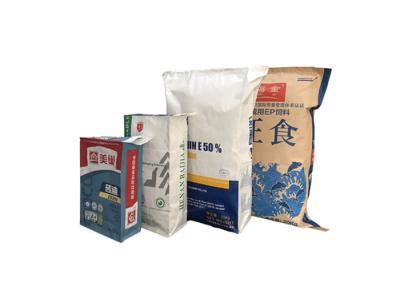China 25kg 50kg Logo Print 3 Ply Multiwall Kraft Paper Bags Kraft Paper Valve Sack for sale