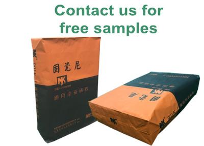 China 25KG 50KG Dry Mortar Kraft Paper Valve Bags 15KG Packing Valve Bag Sack For 20Kg Tile Adhesive for sale