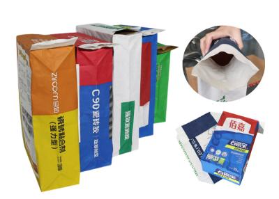 China Categoría alimenticia de empaquetado de papel de la protección de la humedad del bolso 10Kg 25kg 50kg Multiwall de la harina de trigo de Kraft en venta