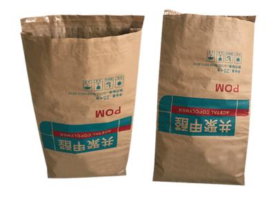 Chine La grande capacité a soudé à chaud des sacs en papier avec les couches 25kg 20kg du revêtement 1-3 de PE porteuses à vendre