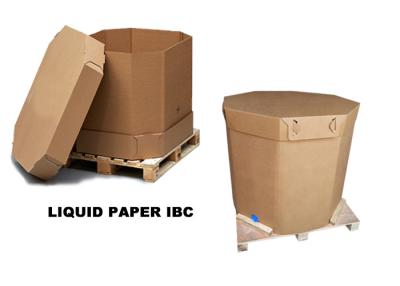 China o recipiente dobrável do tanque do papel de 1000L IBC substituiu o recipiente de papel do tanque plástico IBC do ISO à venda
