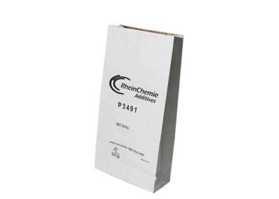 China 3 Schichten siegelten die Papiertüte-Paralleltrapez-Tasche heiß, die gute Verschleißfestigkeit öffnet zu verkaufen