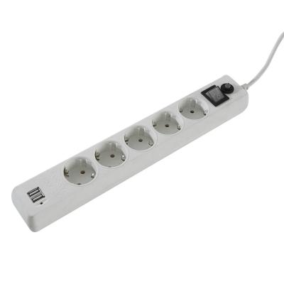 China 5 Outlet Power Socket Board , Long Power Strips For  Home / Office for sale