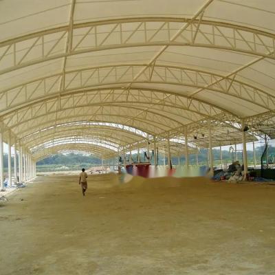 China Estructura de la membrana de la tensión Q235 que construye prenda impermeable del tejado de la PU 0.6m m en venta