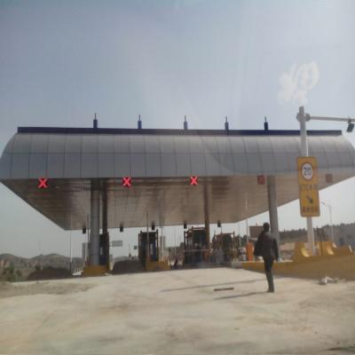 China Prefab EPS Roof Q235 Toll Plaza Construction Building Customized Welding for sale