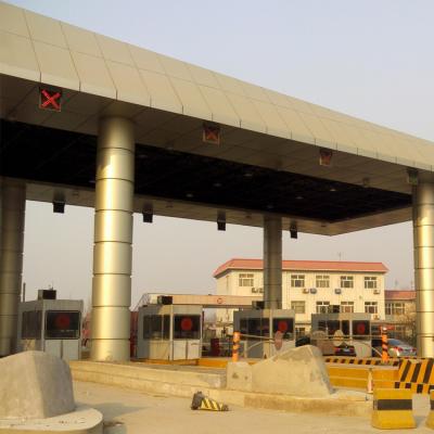 China Prefabricated Toll Plaza Building Canopy 0.8mm 50mm Roof For Construction for sale
