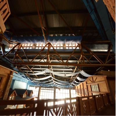 중국 실내 수상 테마 공원에 대해 회색 EPS를 지붕으로 덮는 Q235 트러스 철골 구조물 판매용
