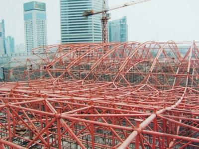 China Anti Corrosive Q345 Space Frame Truss Steel Roof Frame Construction 950mm for sale