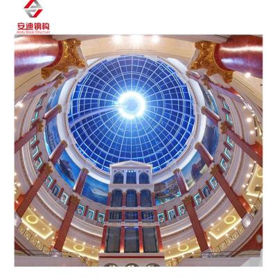 China CAD Q355 Round Large Skylight Dome Replacement For Shopping Mall for sale