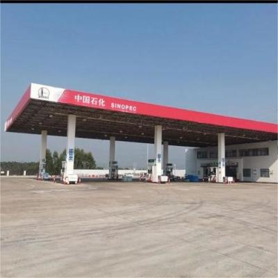 China Armação de aço leve pré-fabricada para posto de gasolina para estrutura de construção à venda