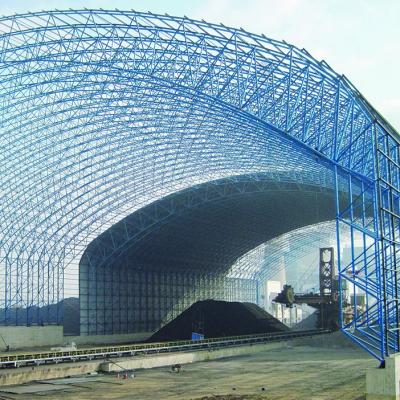 China Estrutura de telhado de armazém personalizada com altura de vigas para carga de vento e calhas à venda