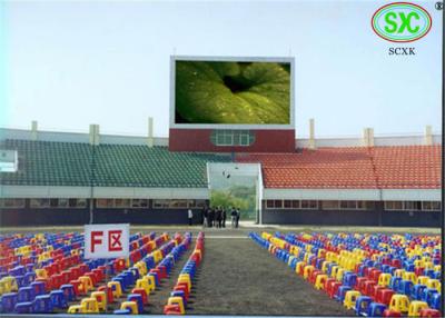 China Exhibición llevada P10 al aire libre de SMD y de la INMERSIÓN, gabinete llevado del impermeable de la pantalla de vídeo en venta