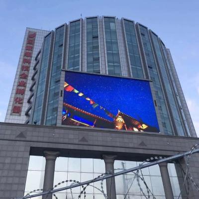 China Right Angle P6 Outdoor LED Display Full Color Video LED Screen 6500nit High Brightness for sale