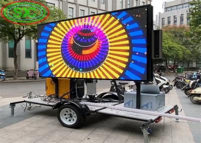 China High brightness Movable advertising machine LED Display RGB 3 In1 outdoor P6 Car LED Sign for sale