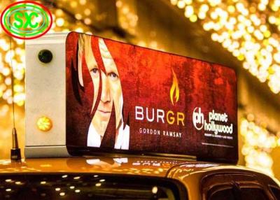 China HD Video IP65 waterproof car roof led sign display , led sign double sided for sale