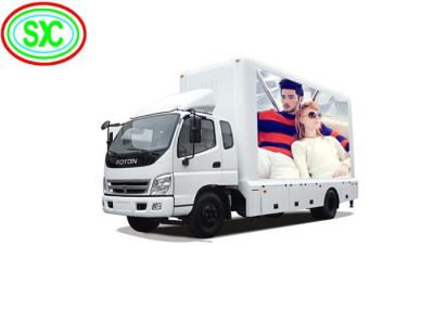 China Propaganda móvel da exposição de diodo emissor de luz do caminhão da cor P5 completa, tela do diodo emissor de luz do carro 5 anos de garantia à venda
