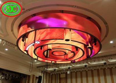 China P6 Led Flashing Curve Indoor Full Color LED Display, 27777 Dots Per Square Meter Novar System for sale