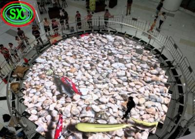 China P4.81 alquiler de la exhibición de sala de baile del disco LED, piso llevado de la etapa anticolisión en venta
